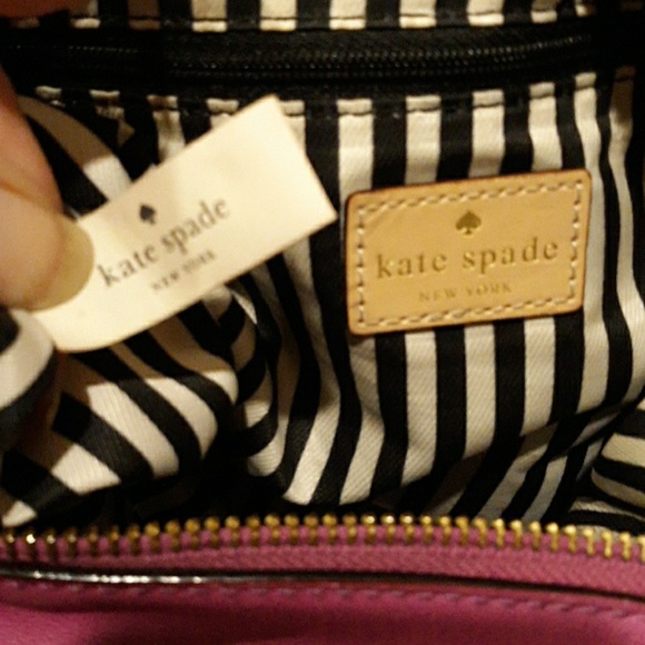 Kate Spade Fuchsia Leather Satchel Bag. - Picture 6 of 8